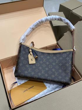 F022778女士单肩包carryall横版棕色老花腋下包