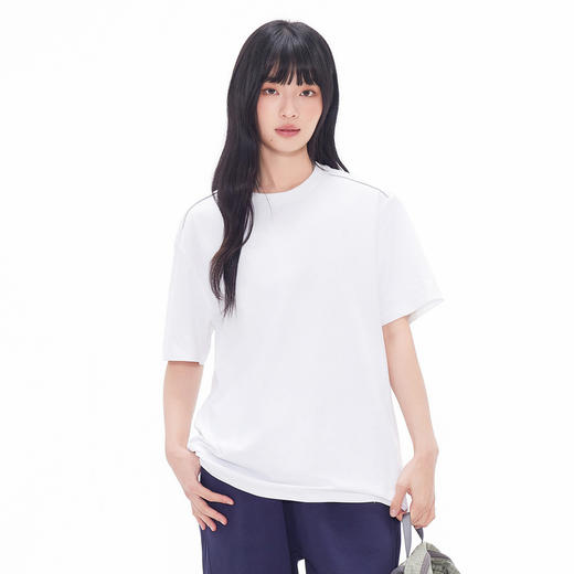gxgjeans男装  【男女同款】超好搭新品T恤多色可选肩部嵌条休闲宽松圆领短袖t恤男 26夏新品 商品图1