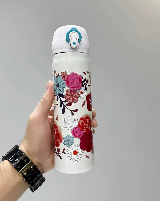 F022789花卉系列316不锈钢百花齐放保温杯500ml 商品图9