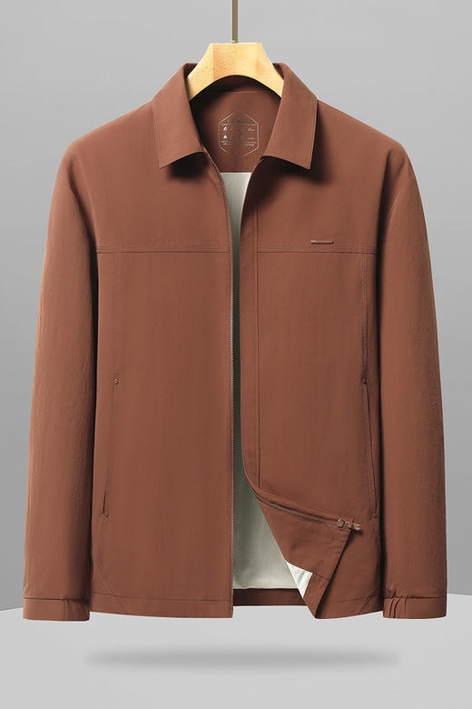 【DWP】大依优型大码男装翻领工装夹克外套宽松春季休闲商务时尚品质上衣 商品图5