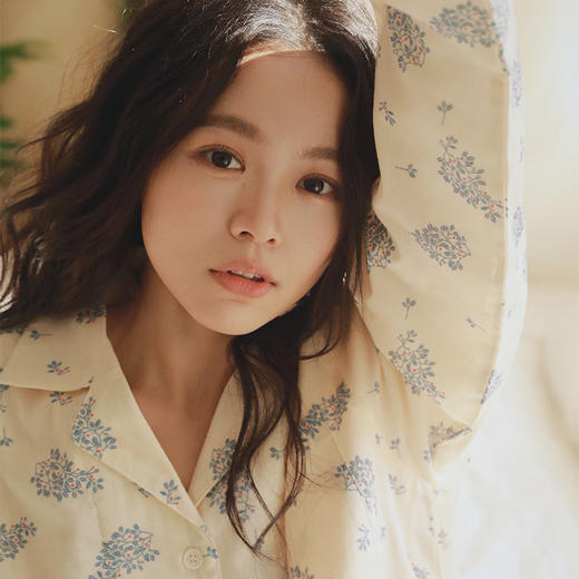 全棉双层纱~2026新款纯棉甜美长袖家居服 袖口下摆蕾丝花边精致 温柔风睡衣套装 商品图3