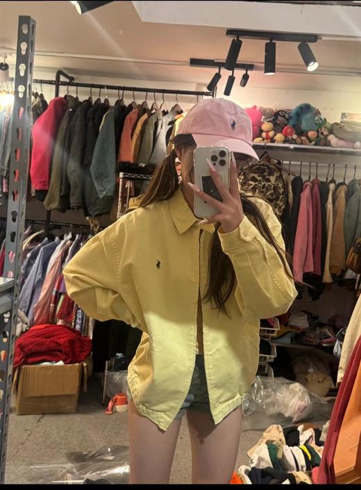 F022747美式复古翻领拉链设计古着哈灵顿夹克外套 商品图5