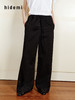 hidemi副线小h 全棉松弛感简约抽绳直筒长裤休闲裤 商品缩略图4