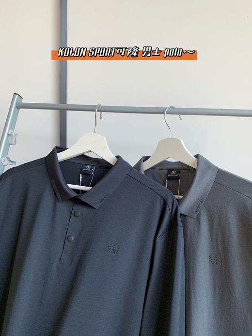 点此购买 可隆春秋季男士商务休闲长袖POLO衫 bk 340952 商品图8