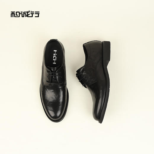 和诚行2026春季新款流行尖头商务正装皮鞋增高男式商务鞋0930269 商品图4