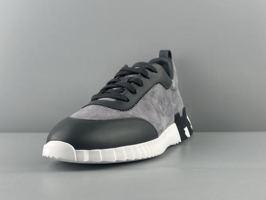 春季特惠💰650 代购冲正版本 # HERMES 爱马仕 Bouncing KHEA运动鞋 绒面革 圆头系带 平底 跑鞋 低帮 生活休闲鞋 男女同款 商品图1