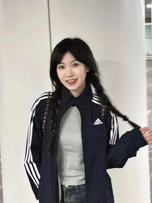 F022768品QQ糖同款立领三条杠情侣夹克外套 商品图6