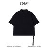 SDSA男装2026新款潮牌短袖polo衫男女同款宽松落肩抽绳下摆半袖 商品缩略图0