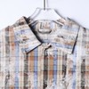 26CS44SDSA男装2026新款日系复古格纹衬衫做旧涂鸦设计感宽松短袖衬衣 商品缩略图2