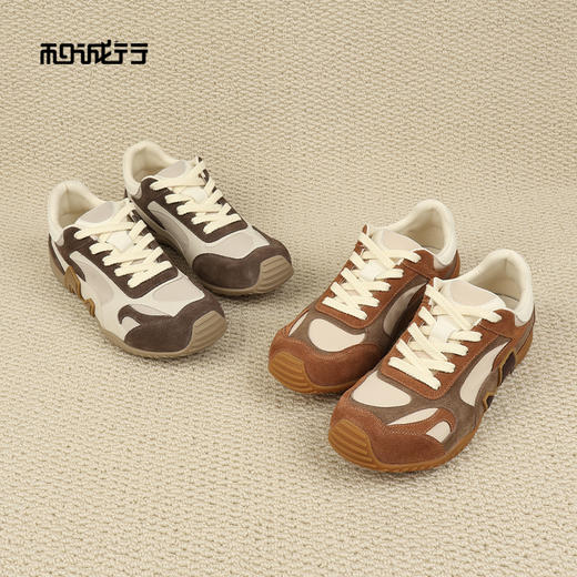 和诚行2026春季新款时尚软底透气舒适德训平底男式休闲鞋1950096 商品图1