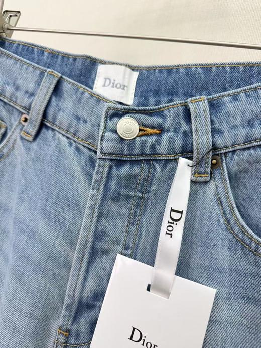 迪家 26年早春 新款刺绣字母牛仔直筒裤 商品图5