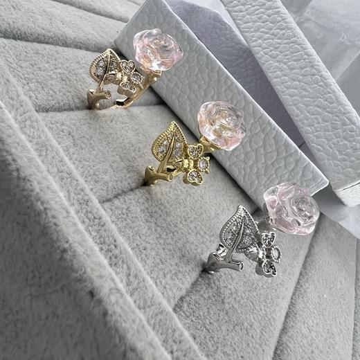 迪奥   新款 镶钻蜜蜂树枝芙蓉花开口戒指（XK） 商品图2