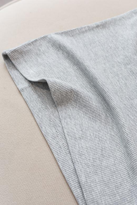 美式U领螺纹带bar背心 商品图3