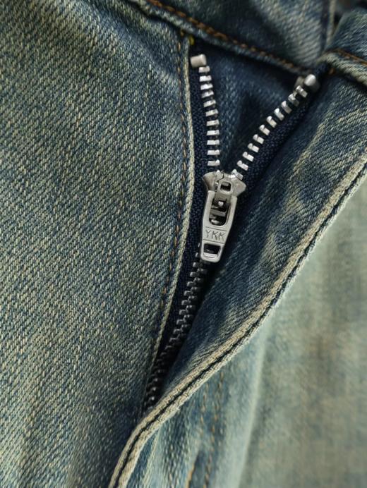 F022772士水洗休闲柔软舒适修身款牛仔裤长裤 商品图7