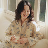全棉双层纱~2026新款纯棉甜美长袖家居服 袖口下摆蕾丝花边精致 温柔风睡衣套装 商品缩略图0