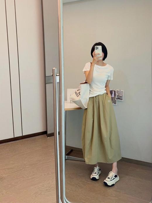 F022754轻量复合防晒松紧腰A字宽松百搭工装半身裙 商品图6