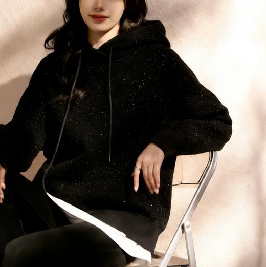 LONGNFAIR·银河细闪连帽卫衣裤系列，细闪光毛呢面料，自带闪耀星河的运动风单品【3-7天发货，周末顺延】 商品图8