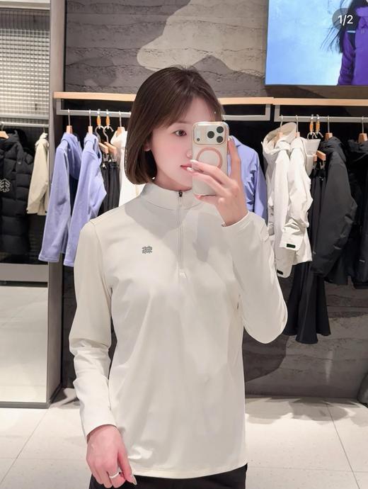 一店k （代工厂订单！）26ss早春新款！哇塞！也太显瘦了吧！轻轻松松掉肉10斤！微拉绒面料巨巨巨舒服😌！小树户外休闲女士半拉链长袖运动T恤 超绝弹力显瘦内搭！ 商品图5