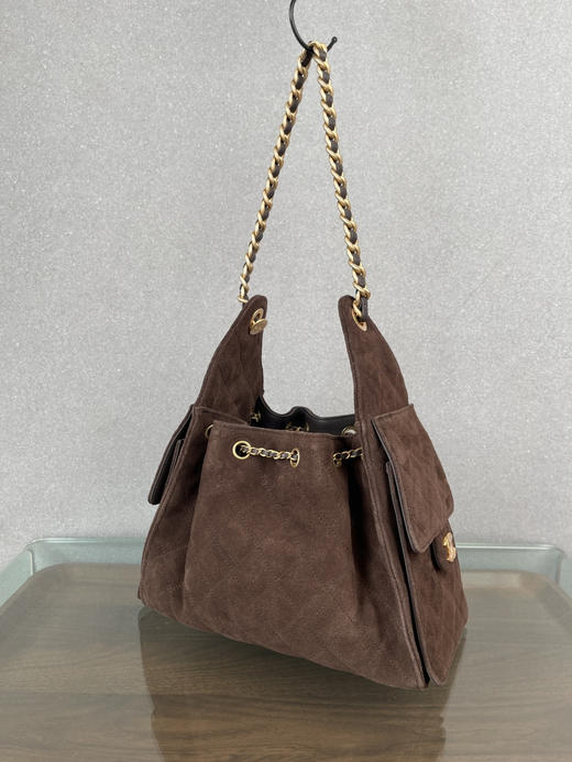 香奶奶 25Bag 深棕麂皮两尺寸 商品图3