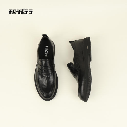 和诚行2026春季新款一脚蹬商务休闲豆豆乐福软底鞋真皮男式商务鞋0930274 商品图4