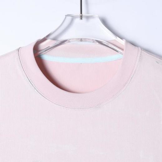 SDSA男装2026新款潮牌短袖t恤情侣肌理纹字母刺绣宽松半袖上衣 商品图2