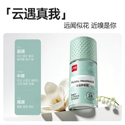 杰威尔止汗露腋下止汗滚珠走珠腋窝去异味除汗臭干爽香体露男 商品图3