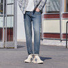 半身缘男裤 春季简约百搭休闲苎麻棉混纺牛仔裤261301M10130255 商品缩略图3