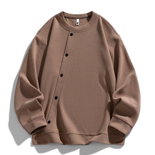 【DSL】大依优型大码男装圆领卫衣简约休闲棉质长袖打底衫上衣加肥加大码 商品图6