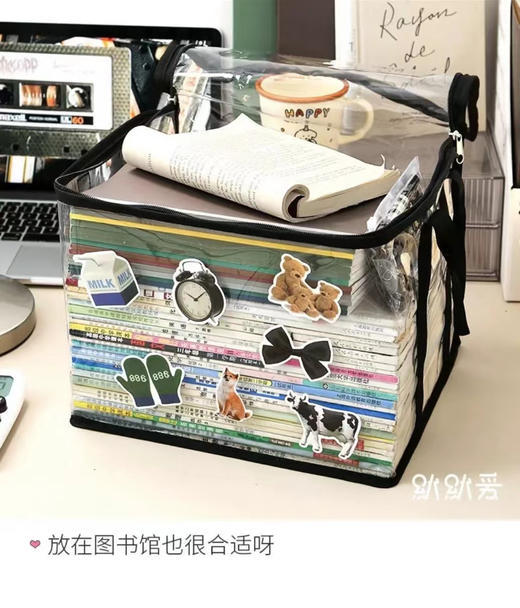 🔥开学季！巨划算🔥拍1发3🔥19.9💰到手3个👍加厚大号❗️超好用【多用处折叠PVC书本收纳袋】🉑轻松应对、零食！衣物！书本收纳 商品图2