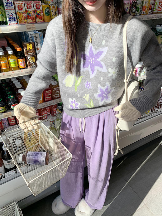 <曾小咸推荐>3.2现货秒杀！微信超特价！韩系灰色圆领毛衣 日常179.99 立减90 秒杀89.99！紫色加绒休闲裤 秒杀89.99！ 休闲裤（不加绒） 秒杀79.99！ 商品图7