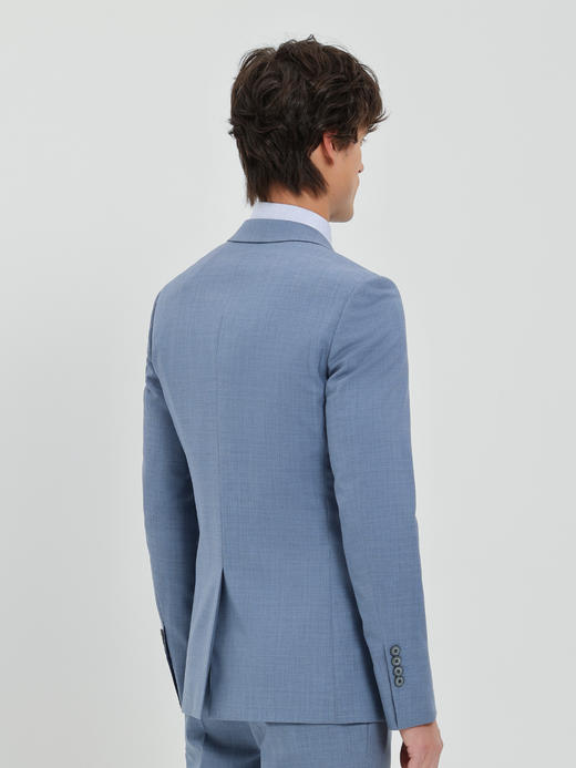callisto蓝灰色绵羊毛西服 商品图4