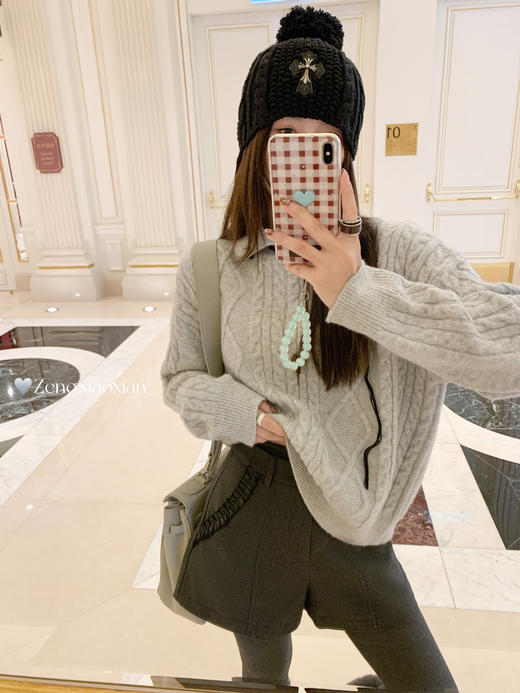 <曾小咸推荐>3.2现货秒杀！微信超特价！韩系灰色高腰直筒短裤休闲裤 日常179.99 立减110 秒杀69.99！ 商品图10