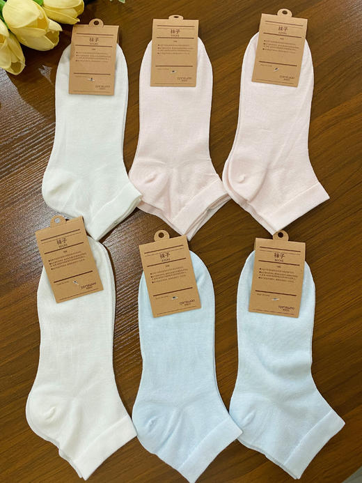 松植屋高弹男女同款运动船袜短袜中筒袜螺纹长袜羊毛袜毛巾袜，无印同款袜子 商品图3
