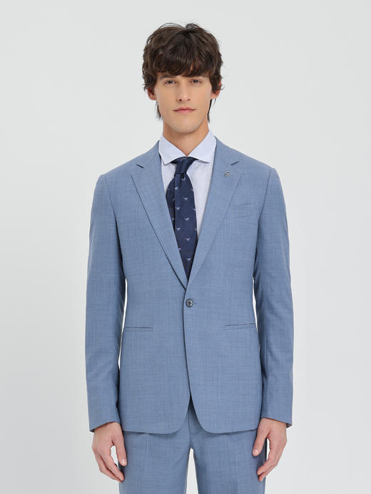 callisto蓝灰色绵羊毛西服 商品图2