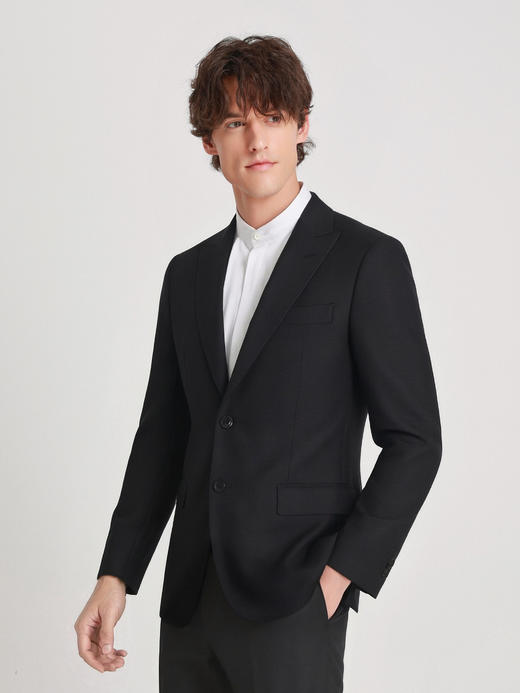 callisto咖色绵羊毛混纺西服 商品图3