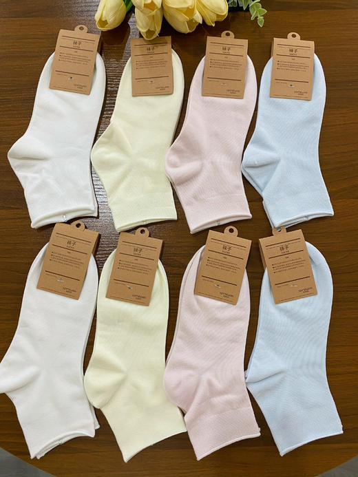 松植屋高弹男女同款运动船袜短袜中筒袜螺纹长袜羊毛袜毛巾袜，无印同款袜子 商品图1