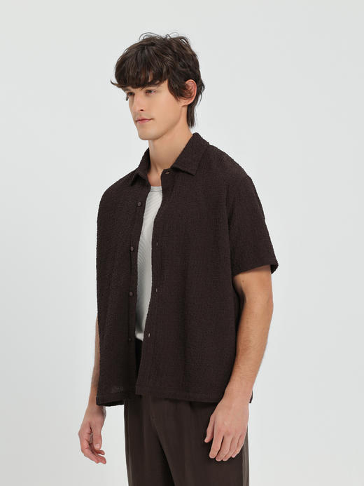 callisto藏青微阔立体褶皱肌理外套 商品图8