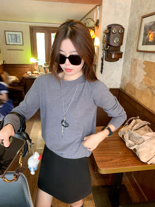 <曾小咸推荐>3.2现货秒杀！微信超特价！2色韩系灰色毛呢包臀裙半身裙 日常139.99 立减70 秒杀69.99！ 商品图9