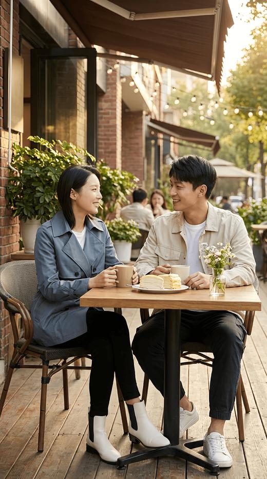 造型袖捏褶翻领收腰系带中长款外套 商品图1