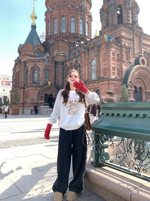 <曾小咸推荐>3.2现货秒杀！微信超特价！韩系抽绳高腰直筒休闲裤（加绒） 日常199.99 立减110 秒杀89.99！ 商品图9