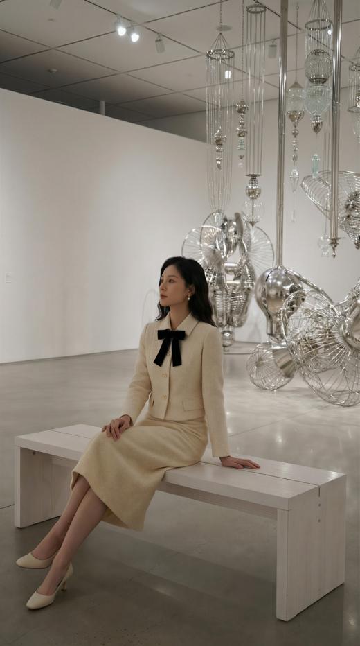 侧开叉显瘦中长半裙 商品图2