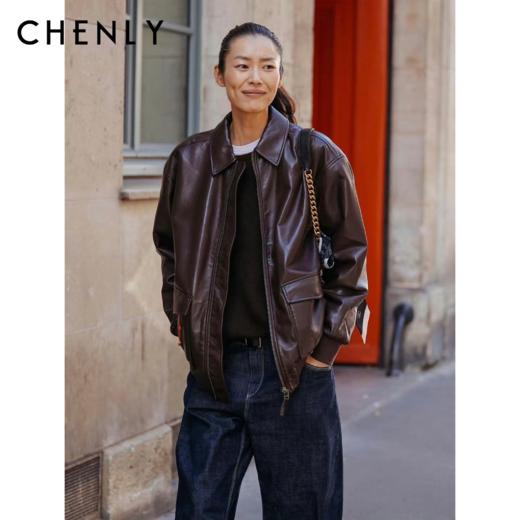 尘衣｜26SS西班牙进口绵羊皮刘雯同款皮衣 商品图0