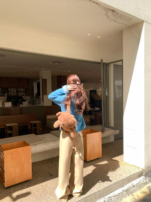 <曾小咸推荐>3.2现货秒杀！微信超特价！ 韩系宽松纽扣毛衣 日常189.99 立90 秒杀99.99！卡其色高腰直筒裤 秒杀129.99！ 商品图8