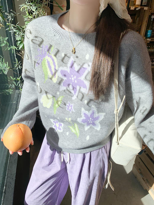 <曾小咸推荐>3.2现货秒杀！微信超特价！韩系灰色圆领毛衣 日常179.99 立减90 秒杀89.99！紫色加绒休闲裤 秒杀89.99！ 休闲裤（不加绒） 秒杀79.99！ 商品图6