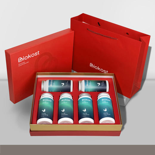 BIOKOST挪威进口北极海豹油6瓶装中老年心血管养护OMEGA限定礼盒 商品图0