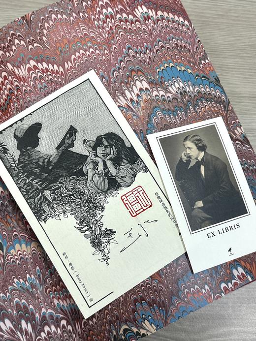 【双面烫印牛皮定制款】《爱丽丝漫游奇境与穿越镜中世界》书口三面鎏金+雕刻图案，加赠译者签名钤印书票 商品图6