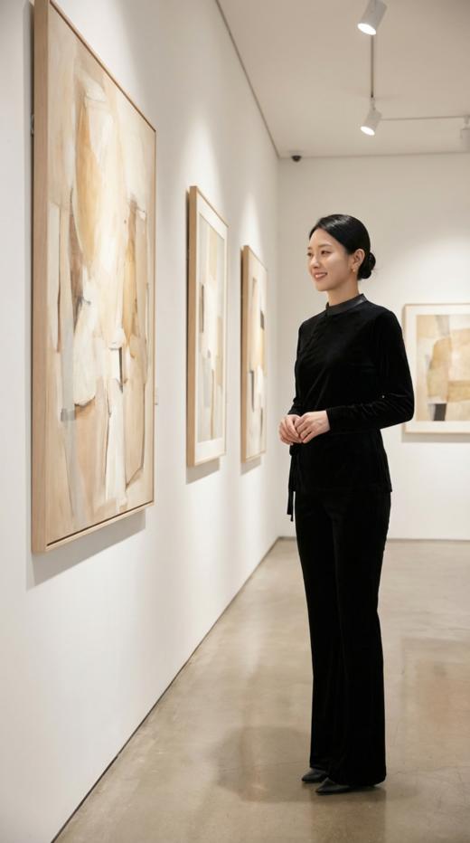 腰撞色显瘦超模微喇裤 商品图4