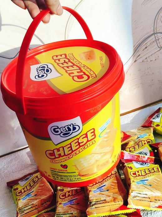 【预售15天】🔥29.9到手两桶👉印尼进口【Gery芝莉奶酪/椰子夹心饼干】🧧金黄酥脆的饼干 + 浓郁奶酪/椰子夹心 开团价：29.9/2桶，再额外赠送礼袋一个！ 商品图3