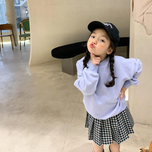 【早春首团🔥热销春款全新上线‼️59.9/任选 3件】66色多巴胺缤纷色彩男女童百搭休闲卫衣长T 商品图6