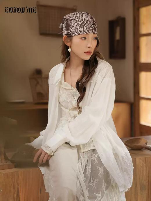 【门店同款】ENJOY春季“序光之旅”白羽织梦白衬衫 169694431 商品图2